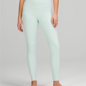 Like new! Delicate mint colored Lululemon align Nulu leggings.